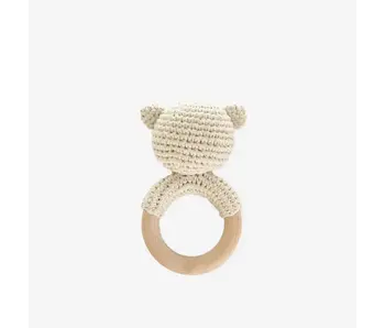 Teether Bear Cotton Rattle Baby Newborn Gift Toy