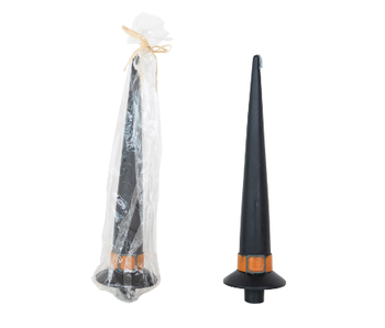 Witch Hat Shaped Taper Candle, Unscented
