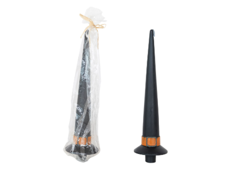 Creative Co-OP Witch Hat Shaped Taper Candle, Unscented