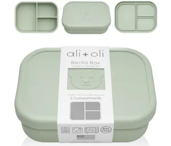 Leakproof Silicone Bento Box (Pine) Back To School
