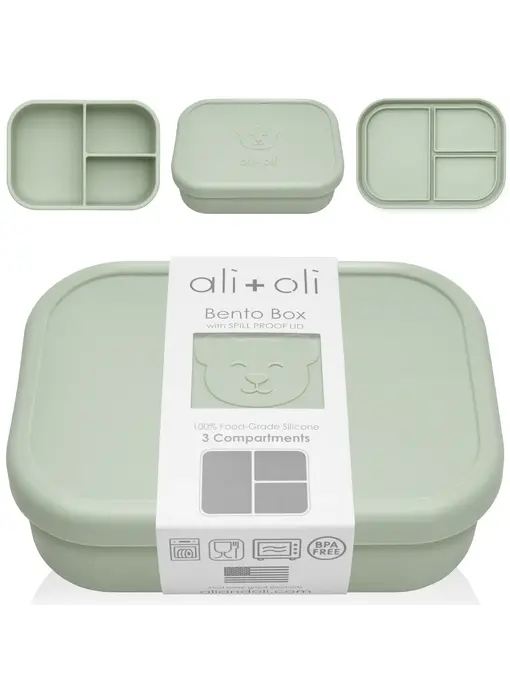 Leakproof Silicone Bento Box (Pine) Back To School