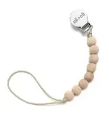 Ali + Oli Silicone Pacifier Clip (Beech Wood) Ali + Oli Silicone Pacifier Clip (Beech Wood)