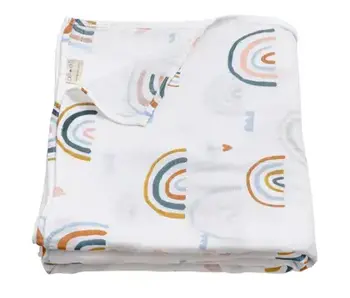 Muslin Swaddle Blanket (Rainbow)