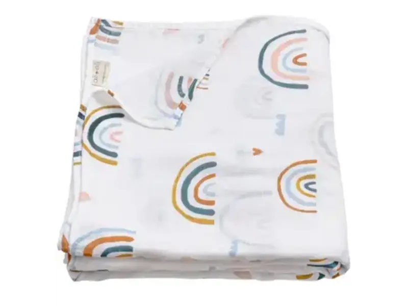 Ali + Oli Muslin Swaddle Blanket (Rainbow)