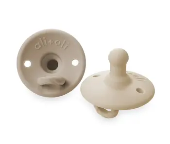 Pacifier Set Round (Oat & Coco)