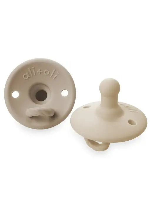 Pacifier Set Round (Oat & Coco)