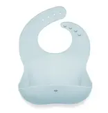 Ali + Oli Silicone Baby Bib Roll Up & Stay Closed - (Sky) Ali + Oli Silicone Baby Bib Roll Up & Stay Closed - (Sky)