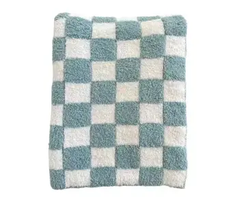 Phufy® Bliss Checkerboard Blanket, Powder