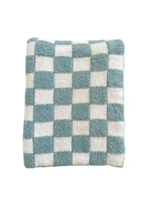 Phufy® Bliss Checkerboard Blanket, Powder