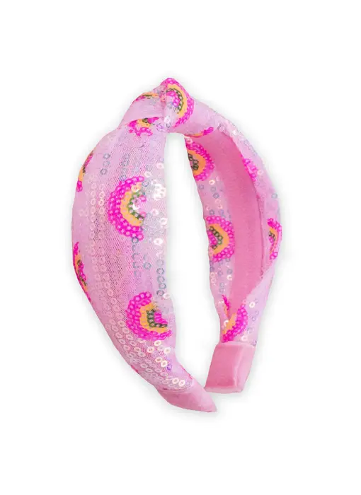 Kids Sequin Knot Headband - Rainbow