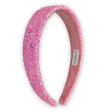 Frog Sac Tapered Chunky Glitter Headband - Pink