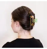 Frog Sac Copy of Medium Square Iridescent Checkered Hair Claw Clip Black Frog Sac Copy of Medium Square Iridescent Checkered Hair Claw Clip Black