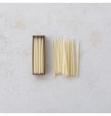 Creative Co-OP Ivory Thin Taper Candles in Box, Set of 24
