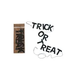 Creative Co-OP Paper Banner "TRICK OR TREAT", Black