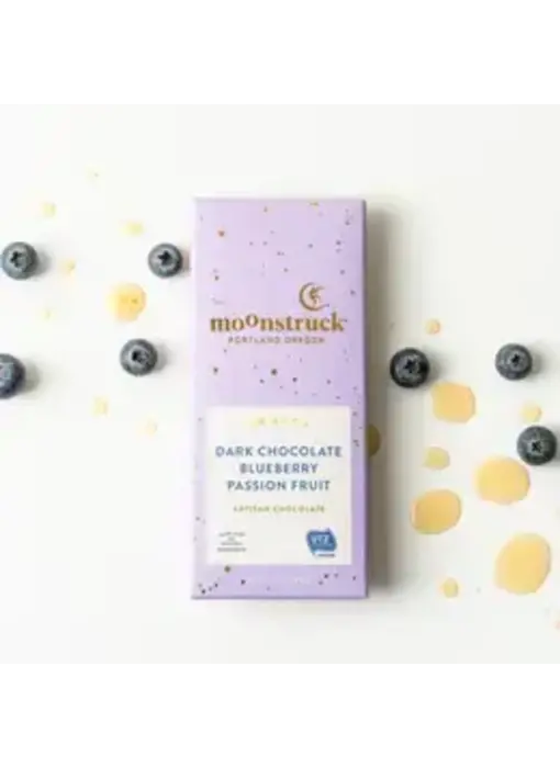 Fruity Dark Chocolate Blueberry Passion Fruit Bar
