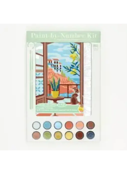 Coastal Catnap Paint-By-Number Kit