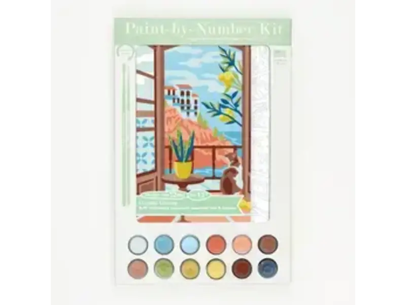 Elle Cree Coastal Catnap Paint-By-Number Kit