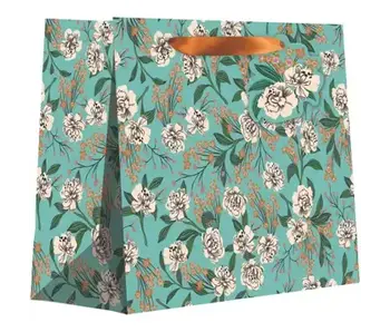Retro Floral Aqua - Totes - Large