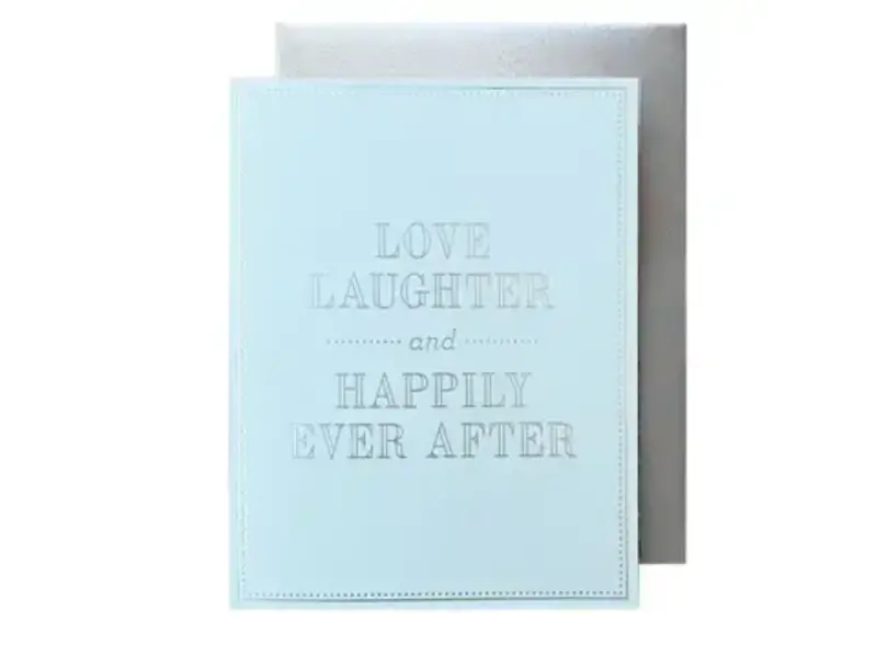 The Social Type Happily Ever After Wedding Card