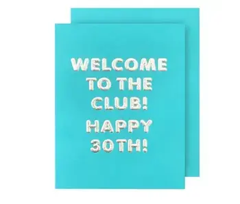 Welcome To the Club! 30