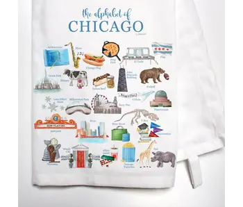 Chicago Alphabet Bar Towel