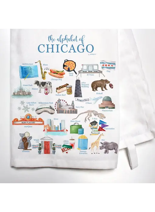 Chicago Alphabet Bar Towel