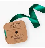Paper Source Satin Ribbon 1" Width Green
