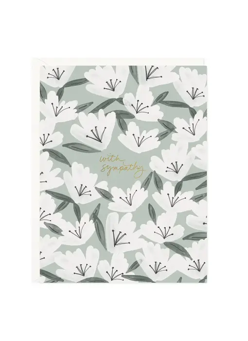 Sympathy Flowers Card