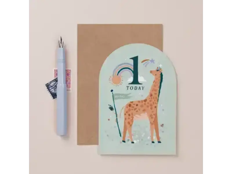 Sister Paper Co. Age 1 Birthday Card