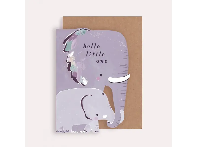 Sister Paper Co. Elephant New Baby Card