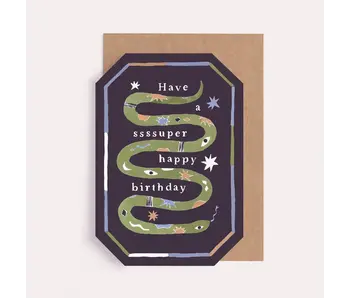 Ssssuper Snake Birthday Card