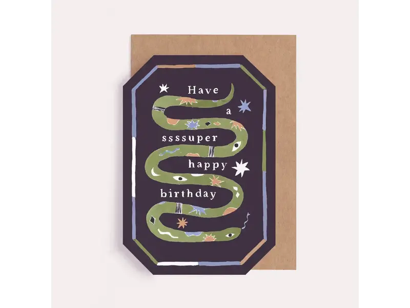 Sister Paper Co. Ssssuper Snake Birthday Card