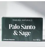 Thulisa Naturals | Bath + Body Men's Shower Steamers | Palo Santo + Sage