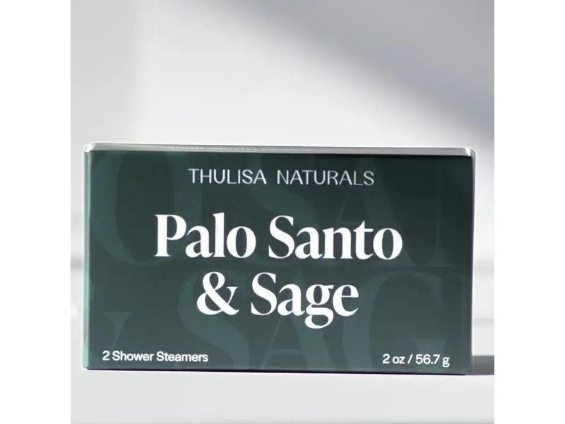 Thulisa Naturals | Bath + Body Men's Shower Steamers | Palo Santo + Sage