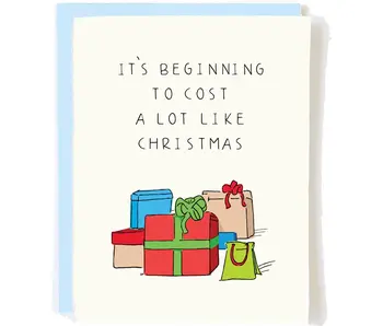 Cost A Lot Xmas Card