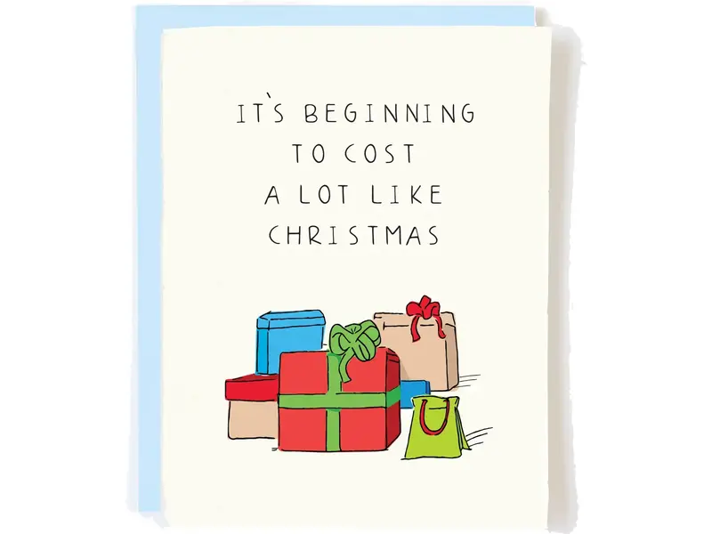 Pop + Paper Cost A Lot Xmas Card