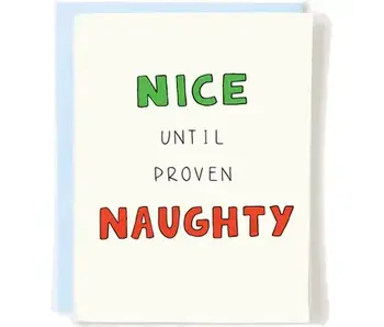 Naughty or Nice Christmas Card