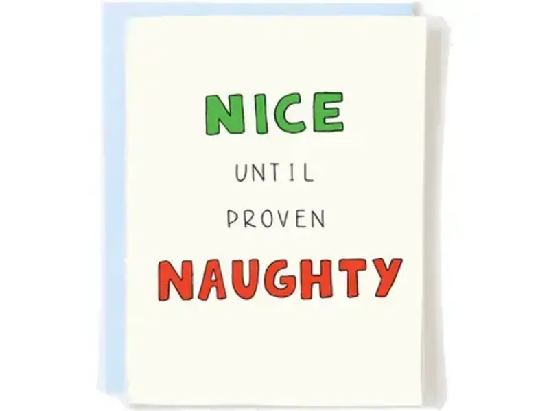 Pop + Paper Naughty or Nice Christmas Card