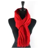 pretty persuasions Solid Color Cozy Soft Scarf - Red