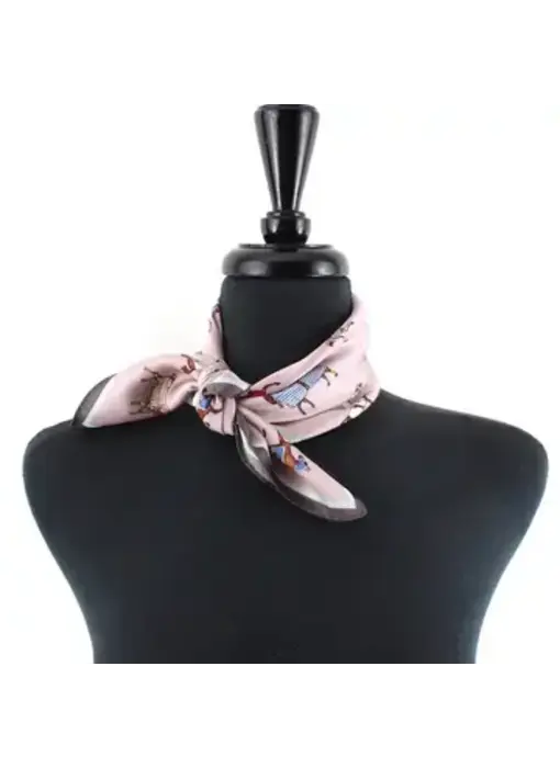 Lightweight Square Scarf - Pink
