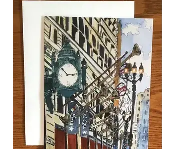 Iconic State Street Note Card, Holiday Card