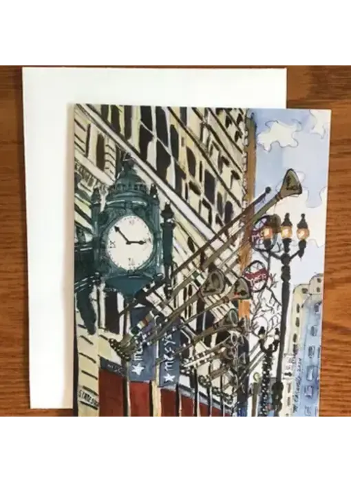 Iconic State Street Note Card, Holiday Card