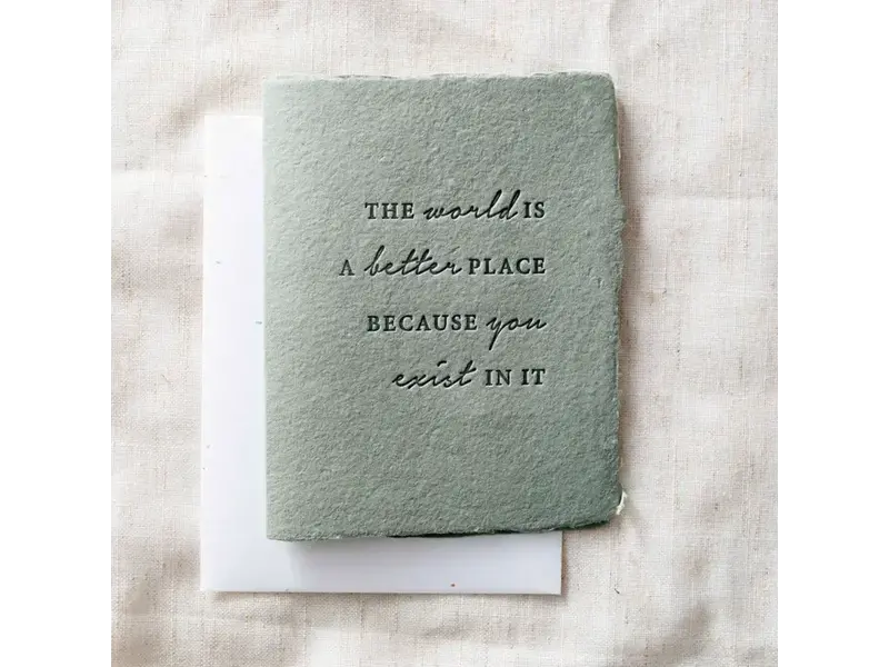 Paper Baristas The World Is Better Bc You Exist - Flat