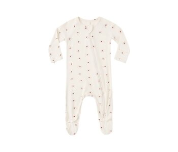 BAMBOO ZIP FOOTIE || VALENTINE