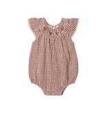 Rylee + Cru LLC LENORE ROMPER || RED GINGHAM