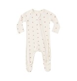 Rylee + Cru LLC BAMBOO ZIP FOOTIE || VALENTINE