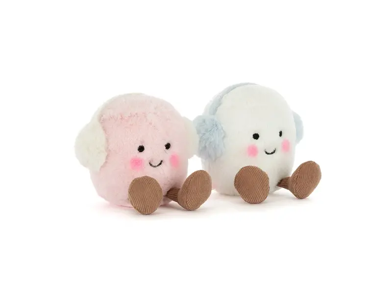 JellyCat Inc Amuseables Toastie Pink and White Marshmallows