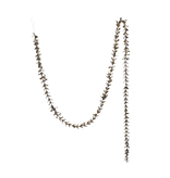 Creative Co-OP Faux Boxwood Garland with Glitter, Champagne Finish, 72"Lx1"H