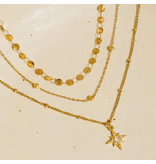 MAIQ Accessories Pascal 18K Non-Tarnish Layered Cz Star Necklace
