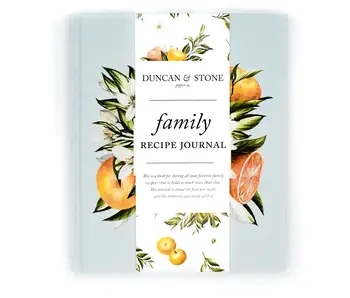 Family Recipe Book & Keepsake Journal | Christmas Gift